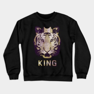 Tiger king's crown vintage look 80s Crewneck Sweatshirt